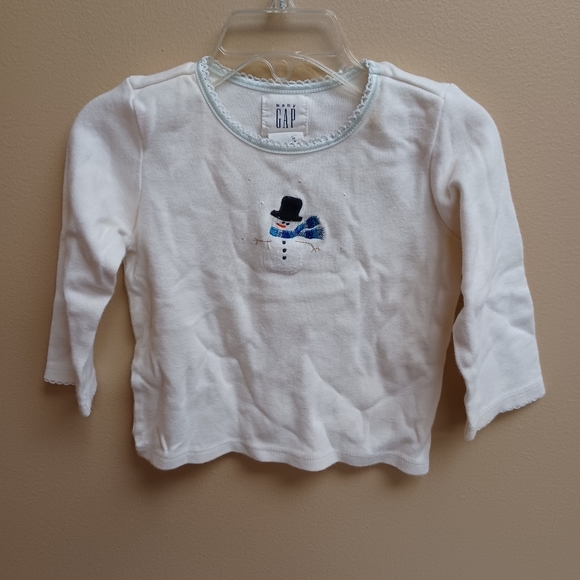 Baby GAP Snowman toddler t shirt - Picture 9 of 9